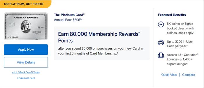 Apply for the Platinum Card