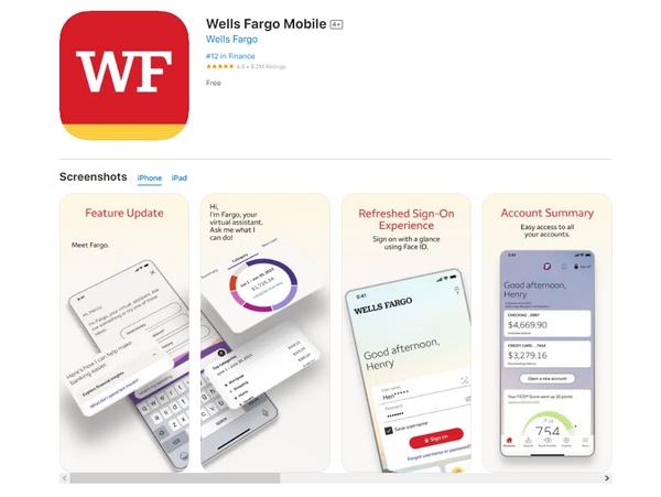 Wells Fargo app Wells Fargo app